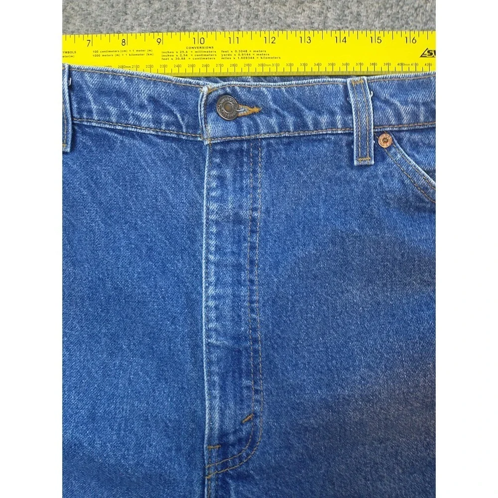 Levis 517 Orange Tab Mens 42x29 Medium Wash Blue Bootcut Jeans Vintage Made USA